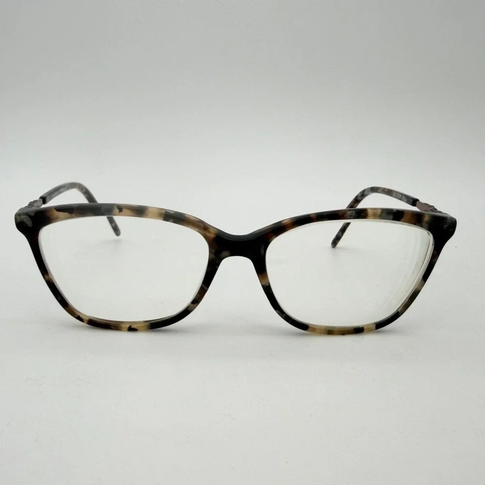 Helium Paris 4310 Marble Eyeglasses Frames 52-16-135 Case Rhinestone Temple